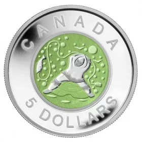 2013 Canada Fine Silver $5 Coin - Father Ice Fishing