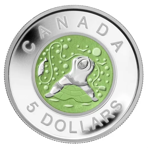 2013 Canada Fine Silver $5 Coin - Father Ice Fishing
