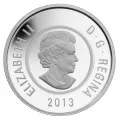 2013 Canada Fine Silver $5 Coin - Father Ice Fishing