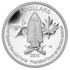 2013 Canadian $5 Devil's Brigade Fine Silver Coin