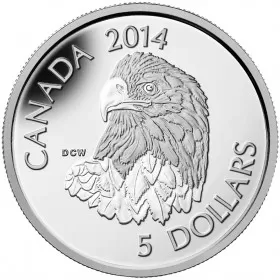 2014 Canadian $5 Bald Eagle - 1/10 oz Fine Platinum Coin