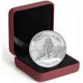 2014 Canadian $5 Canadian Bank Notes Series: Lion on the Mountain - Fine Silver Coin - lightly toned