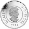 2014 Canadian $5 Flowers in Canada: Rose Fine Silver Niobium Coloured Coin