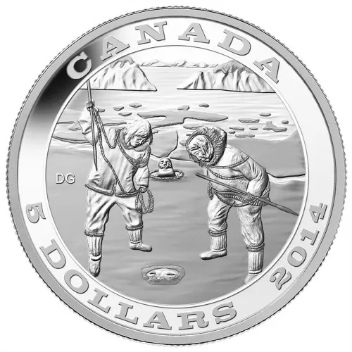 2014 Canadian $5 Tradition of Hunting: The Seal - Fine Silver Coin