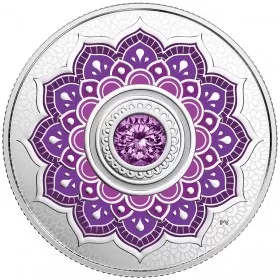 2018 Canadian $5 Birthstones: February Swarovski® Crystal & Silver Coin