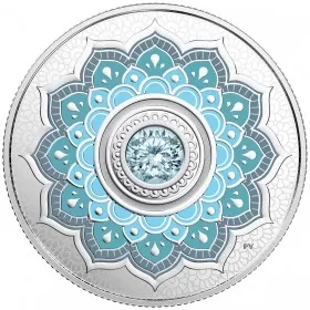 2018 Canadian $5 Birthstones: March Swarovski® Crystal & Silver Coin