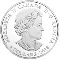 2018 Canadian $5 Birthstones: March Swarovski® Crystal & Silver Coin