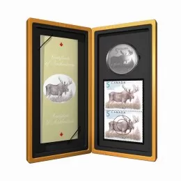 2004 Canada Limited Edition Fine Silver $5 Coin & Stamp Set - The Majestic Moose 2004 Canada Limited Edition Fine Silver $5 Coin & Stamp Set - The Majestic Moose