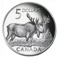 2004 Canada Limited Edition Fine Silver $5 Coin & Stamp Set - The Majestic Moose