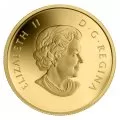 2013 Canada Pure Gold $5 Dollar Coin - O Canada Series: The Wolf
