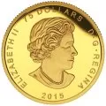2015 Canadian $75 Allied Gold - 1/4 oz Pure Gold Coin