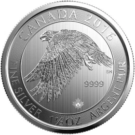 2016 Canada $8 Canadian Wildlife Series: Snow Falcon 1.5 oz 9999 Bullion Coin *E-TRANSFER & CANADA ONLY*