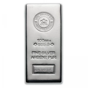 RCM 100 oz 99.99% Pure Silver Bullion Wafer/Bar *E-TRANSFER - CANADA ONLY*