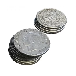 Pre-1967 $1 Face Value Junk/Scrap 50-cent Canadian 80% Silver Coins (Circulated)