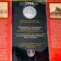 1998 (1873-) Canadian $1 RCMP Commemorative Sterling Silver Dollar Coin & Collector Pin Set