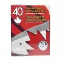 2005 (1965-) Canadian $1 40th Anniv of the Flag Silver Dollar Coin & CD-ROM Gift Set (Brilliant Uncirculated)