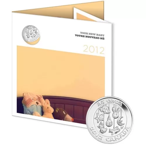 2012 Canadian 6-Coin Newborn Baby Gift Set ft 25-Cent Specially Struck Iconography Quarter