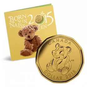 2015 Canadian 5-Coin Baby Born In Gift Set ft $1 Teddy Bear Loonie Dollar