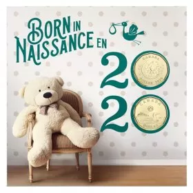 2020 Canadian 6-Coin Baby Born In Gift Set ft $1 Specially Struck Loonie Dollar