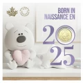 2025 Canada 5-Coin Baby Born In Gift Card Set ft $1 Specially Struck Loonie Dollar
