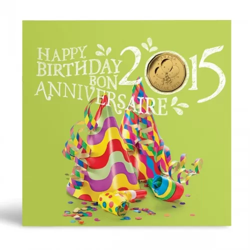 2015 Canadian Birthday Coin Gift Set - plastic sleeve missing