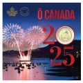 2025 Canada 5-Coin O Canada Coin Gift Card Set ft $1 Specially Struck Loonie Dollar