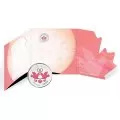 2009 Canada Share The Love Wedding Greeting Card with Painted 25 Cent