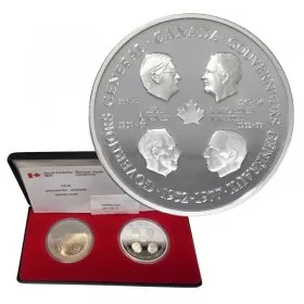 1977 (1952-) First Four Canadian Governors General 25th Anniversary Medallion Set