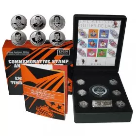 2003 Canadian NHL All-Stars Commemorative Medallions, Stamps, Puck Set (Limited Edition)