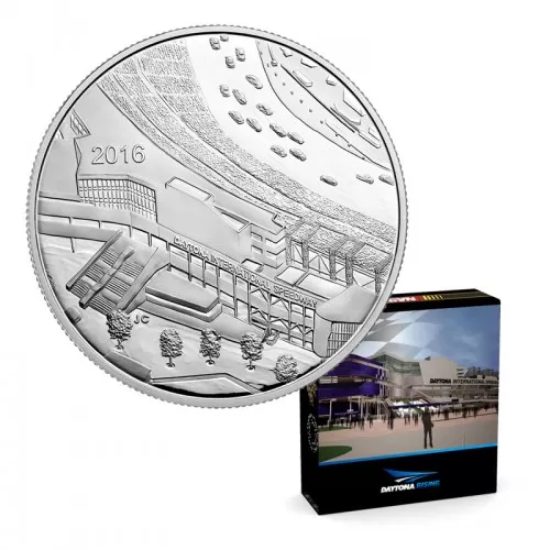 2016 Canadian Daytona Rising: NASCAR® - 1/2 oz Fine Silver Medallion