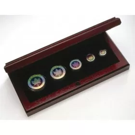 2003 Canada Maple Leaf Fine Silver Fractional 5-Coin Proof Set - No Outside Box