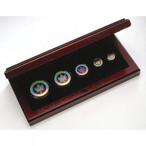 2003 Canada Maple Leaf Fine Silver Fractional 5-Coin Proof Set - No Outside Box