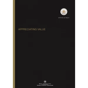 2004 Canadian RCM Annual Report with 25-Cent Gold-plated Poppy Coin