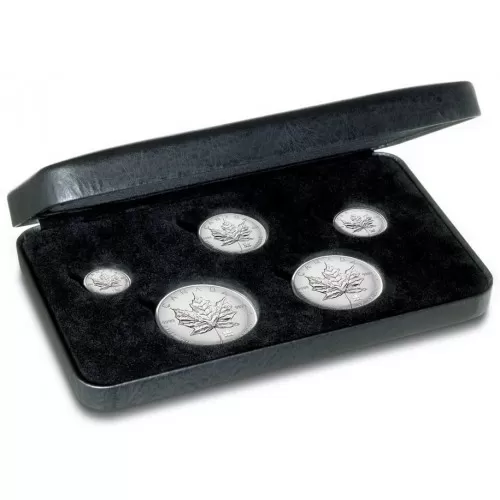 2004 Canada Fine Silver Fractional 5-Coin Proof Set - Maple Leaf