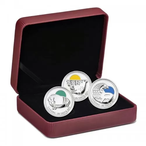 2011 Canadian 25-Cent Our Legendary Nature: Conservation Successes Sterling Silver 3-Coin Set