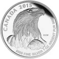 2015 Canadian 4-Coin Bald Eagle Silver Fractional Set In Display Box