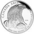 2015 Canadian 4-Coin Bald Eagle Silver Fractional Set In Display Box