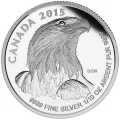 2015 Canadian 4-Coin Bald Eagle Silver Fractional Set In Display Box