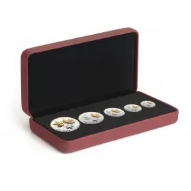 2016 Canadian A Historic Reign - Fine Silver Fractional 5-Coin Set - graphic beauty box missing