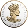 2016 Canadian A Historic Reign - Fine Silver Fractional 5-Coin Set - graphic beauty box missing