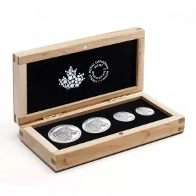2016 Canadian The Wolf - Fine Silver 4-Coin Fractional Set