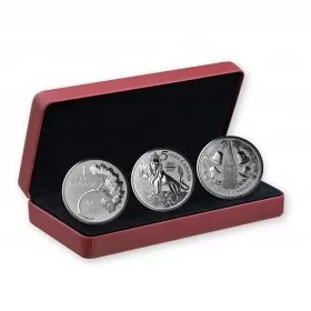 2017 Canadian Royal Canadian Mint Coin Lore: The Forgotten 1927 Designs - Fine Silver 3-Coin Set - Coins are toned