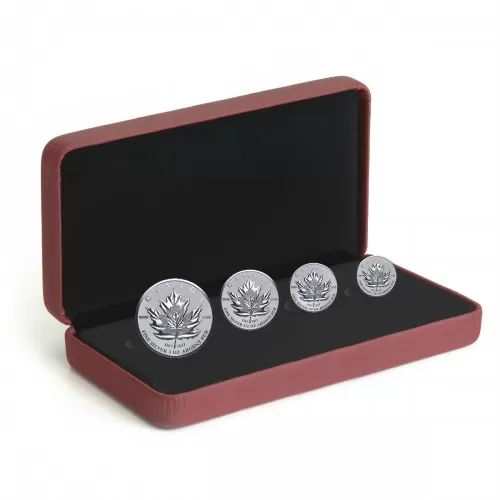 2017 (1867-) Canadian Maple Leaf Tribute - Fine Silver 4-Coin Fractional Set