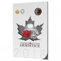 2018 Canadian Armistice 6-Coin Commemorative Collection ft $2 Coloured Poppy Toonie Coin
