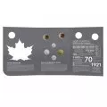 2018 Canadian Armistice 6-Coin Commemorative Collection ft $2 Coloured Poppy Toonie Coin