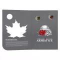 2018 Canadian Armistice 6-Coin Commemorative Collection ft $2 Coloured Poppy Toonie Coin