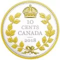 2018 Canadian Legacy of the Dime - Fine Silver & Gold-plated 5-Coin Set