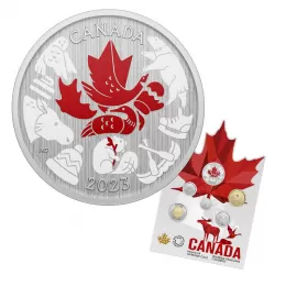 2023 Canadian 6-coin Mosaic of Canadian Icons Coin Set ft 50-cent Colourized Half Dollar