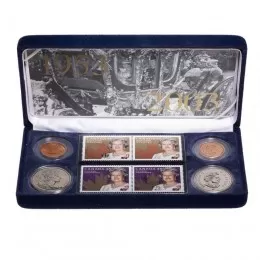 2003 (1953-) Canada 50 Cent Coin & Stamp Set - 50th Anniversary of Queen Elizabeth II Coronation 2003 (1953-) Canada 50 Cent Coin & Stamp Set - 50th Anniversary of Queen Elizabeth II Coronation