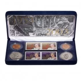 2003 (1953-) Canada 50 Cent Coin & Stamp Set - 50th Anniversary of Queen Elizabeth II Coronation